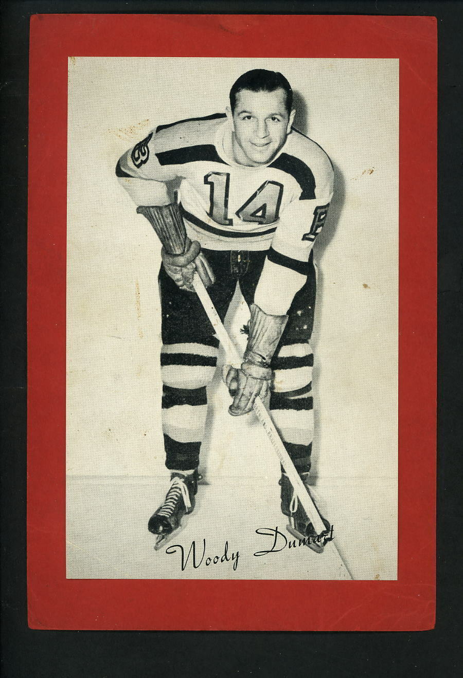 # 16 Woody Dumart 1944-63 Beehive Group 2 Photo Poster paintings Boston Bruins