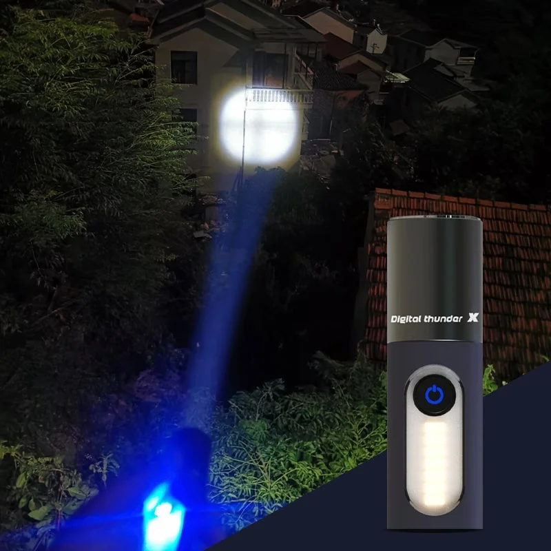 LED Rechargeable Tactical Laser Flashlight 80000 High Lumens