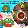 8pcs Christmas Grinch DIY Diamond Painting Wooden Coasters