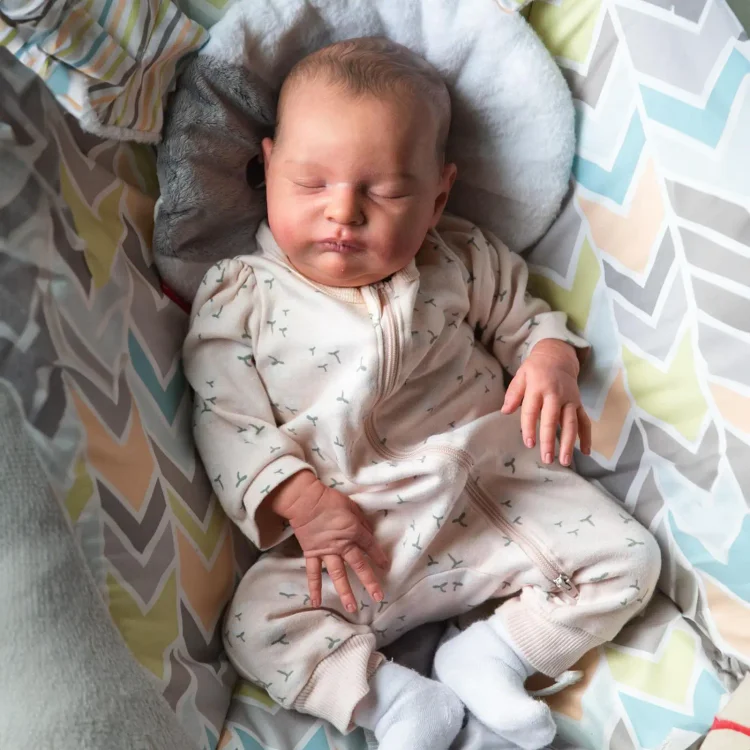  [New] 20" Cute Realistic Handmade Eyes Closed Girl Reborn Baby Doll Gasion,Play with Children - Reborndollsshop®-Reborndollsshop®