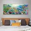 Diamond Painting-DIY Full Round Drill Ocean Dolphin (90X30cm)