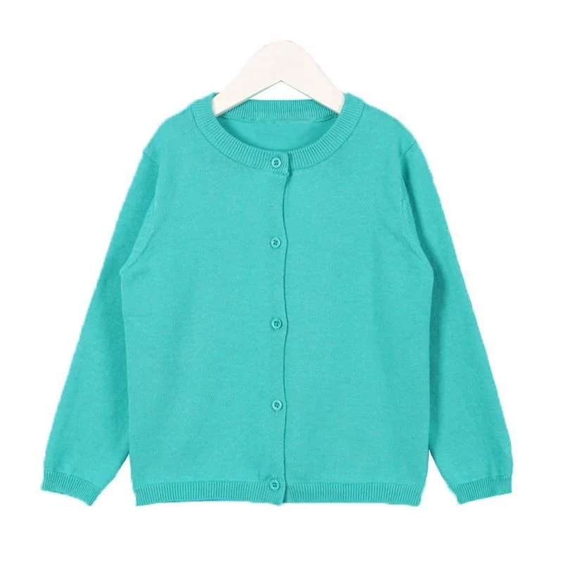 Kids Boys Girls Cardigan Sweaters Spring Autumn Baby Girl Solid Cotton Sweater Jacket Boys Children Knitted Kids Sweaters Girls