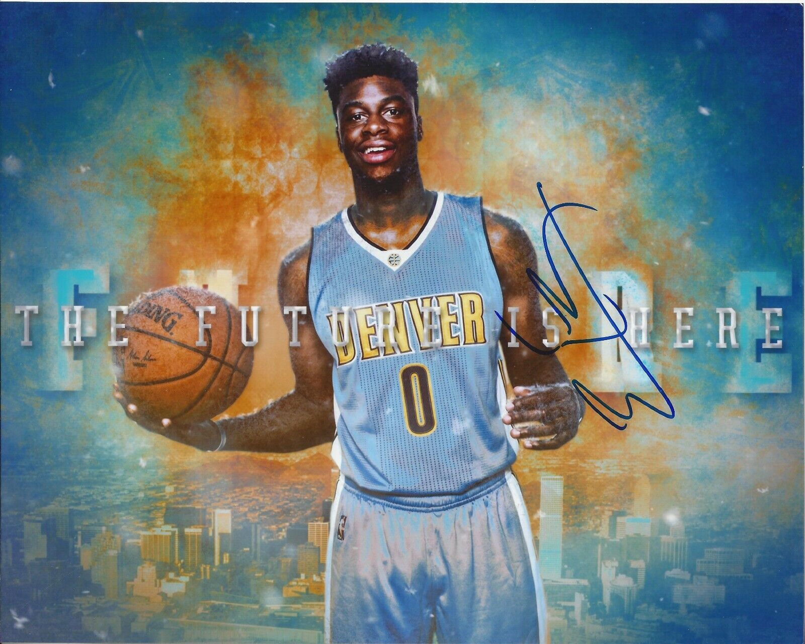 Emmanuel Mudiay Autographed 8x10 Denver NuggetsB293