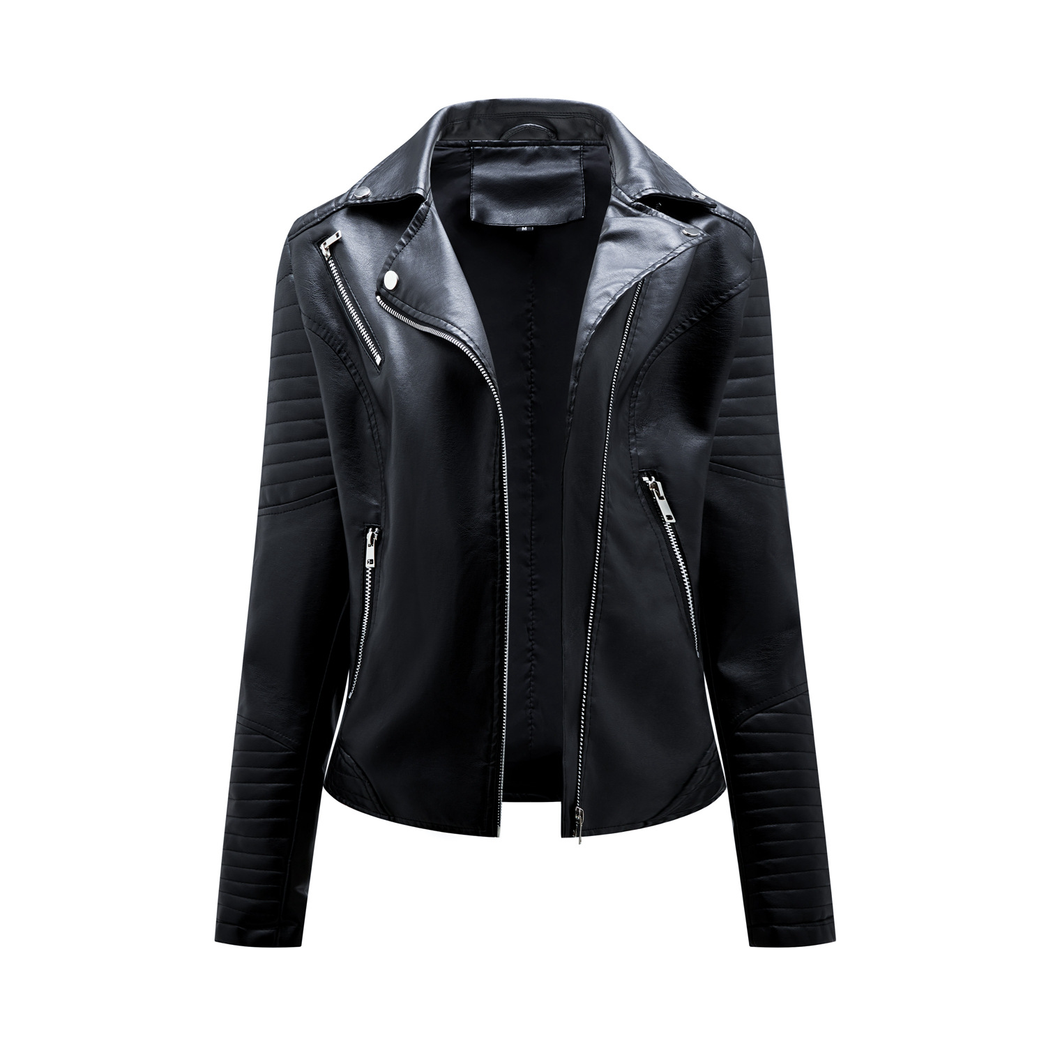 Zipper Slim Leather Jackets
