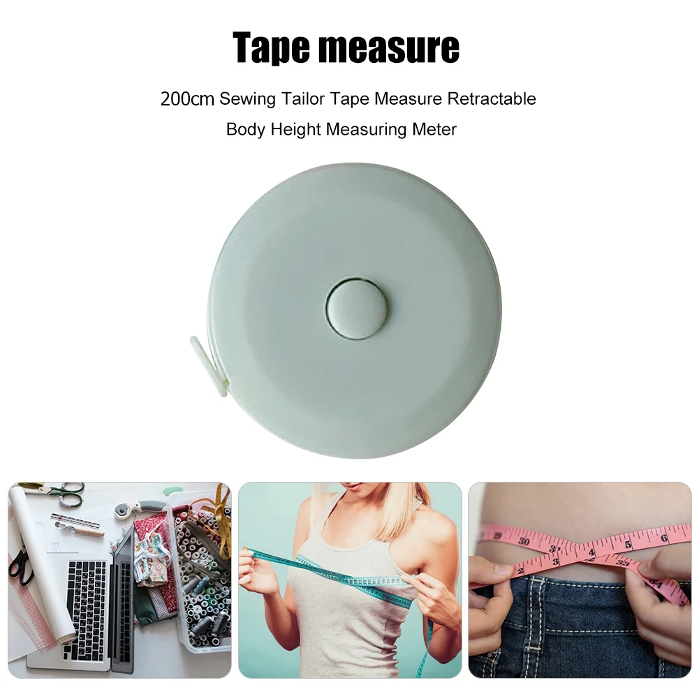 2m Retractable Measure Tape Children Height Size Gauge Measurement Ruler