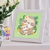 >SALE<5D DIY Full Round Drill Diamond Painting Sloth Kit Home Decor Art Craft 15x15cm