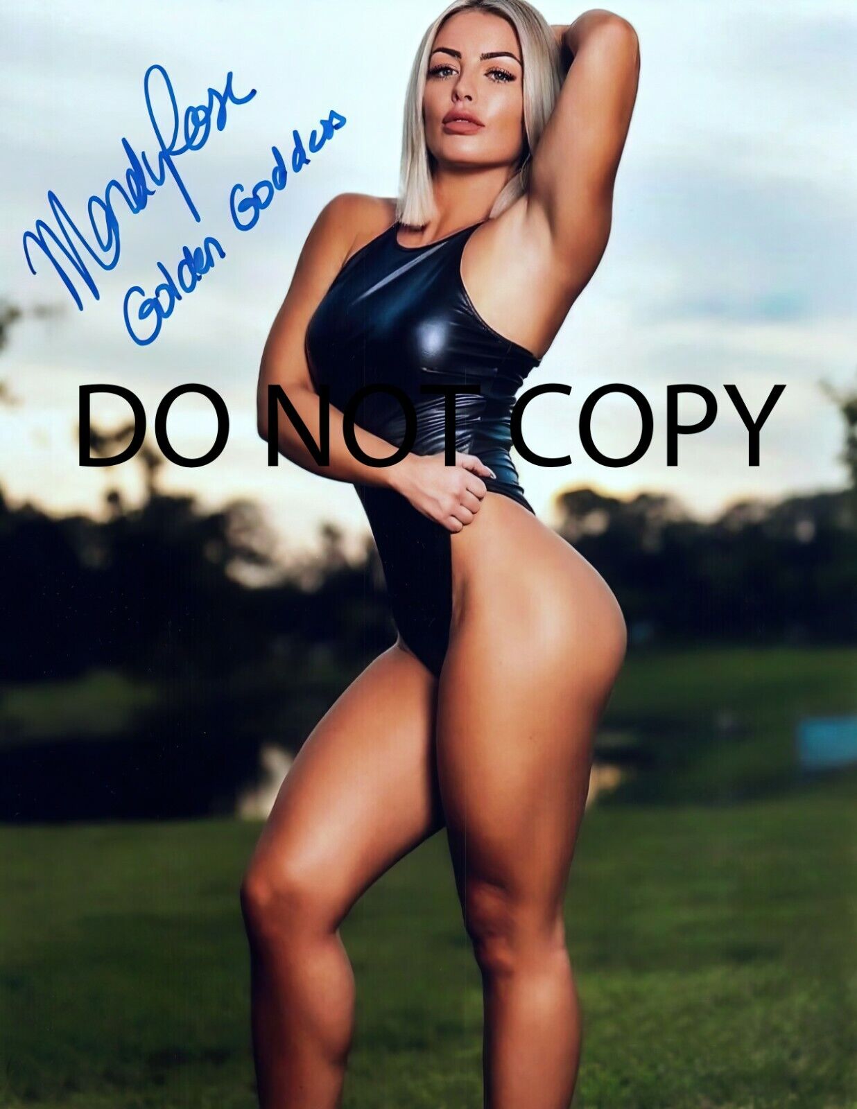 WWE - Mandy Rose - Autograph 8x10 Photo Poster painting (WWE) Reprint