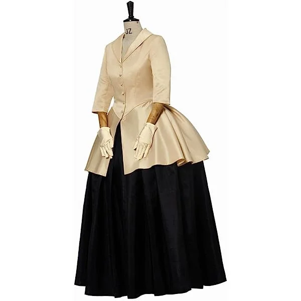 Women's Outlander Claire Fraser Cosplay Costume Scottish Highland Dress Civil War Dress