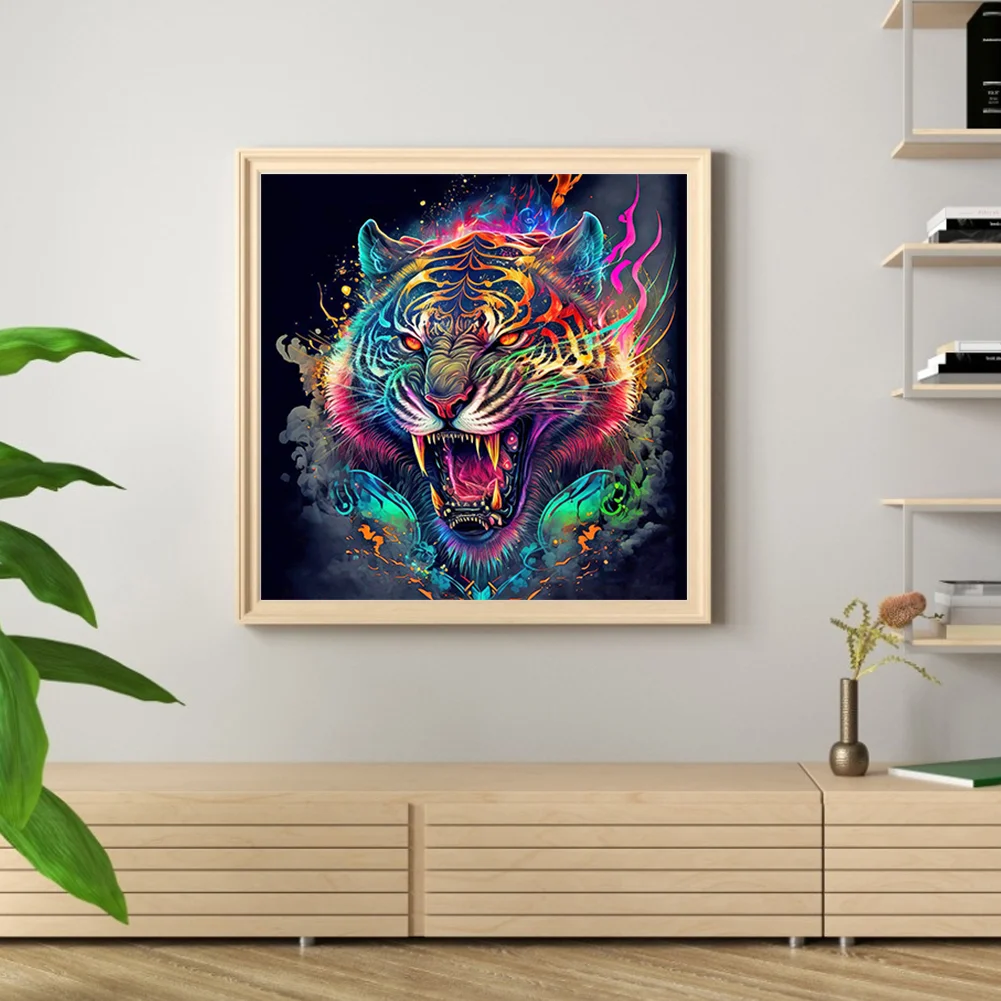 Diamond Painting - Full Round Drill - Tiger(30*30cm)