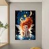 (50*70cm)Butterfly Angel Girl - Full Round Drill Diamond Painting