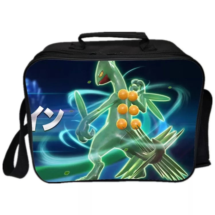 Mayoulove Detective Pokemon Go Pikachu #18 PU Leather Portable Lunch Box School Tote Storage Picnic Bag-Mayoulove