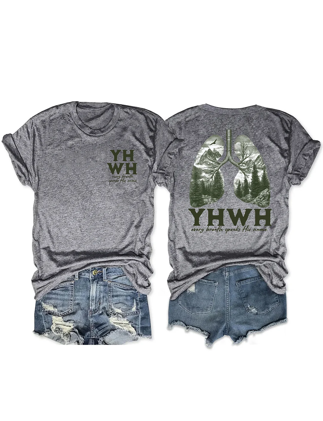 Yhwh Lungs Christian T-shirt