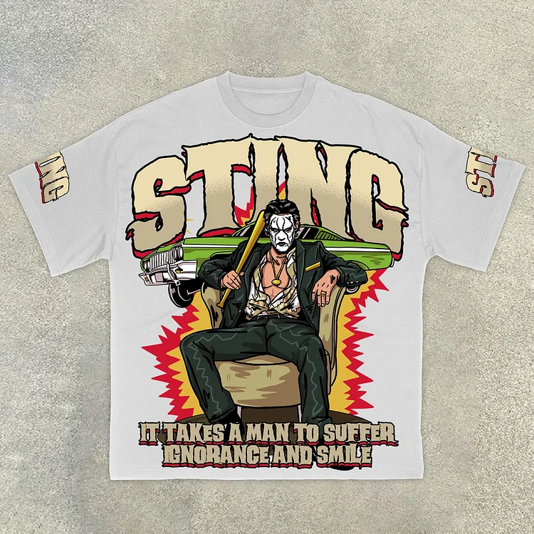 Clown Print Casual Street T-Shirt