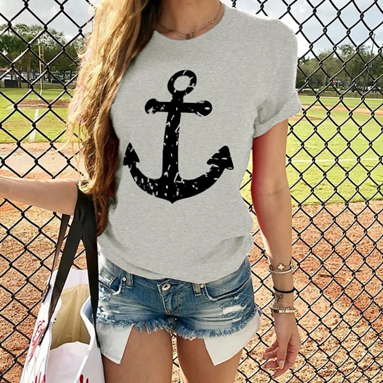 Anchor print T-shirt