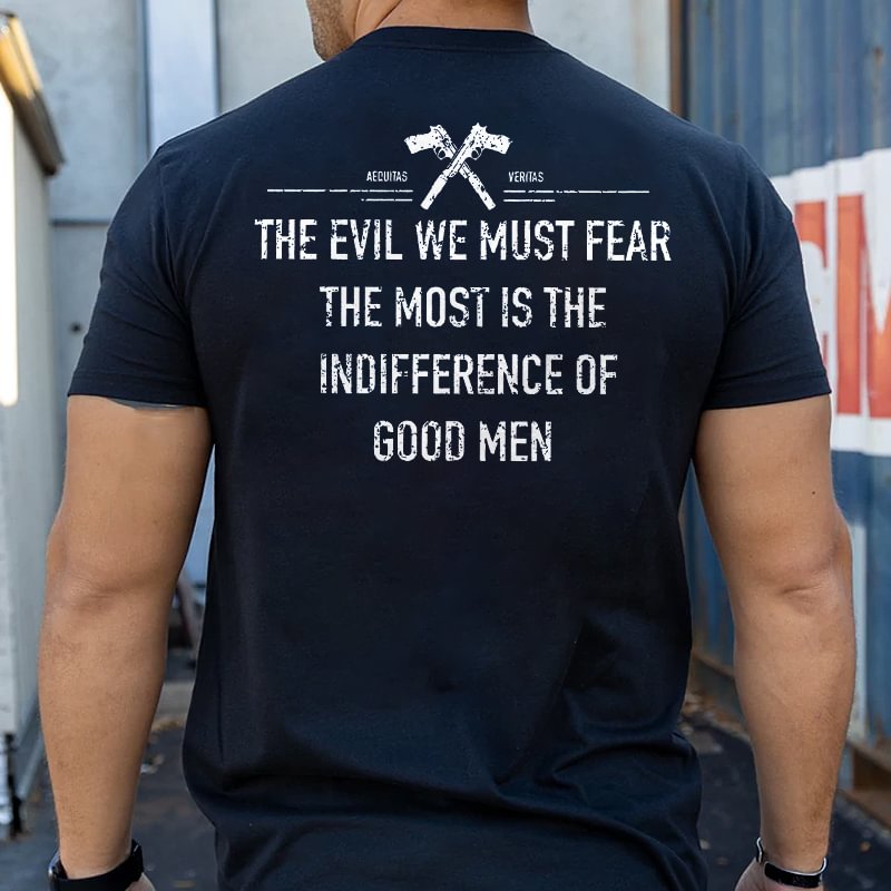 Livereid The Evil We Must Fear Printed Men's T-shirt - Livereid