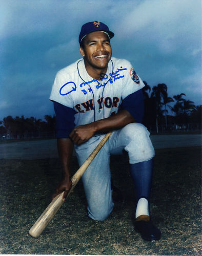 TOMMY DAVIS NEW YORK METS 3 X ALL STAR ACTION SIGNED 8x10