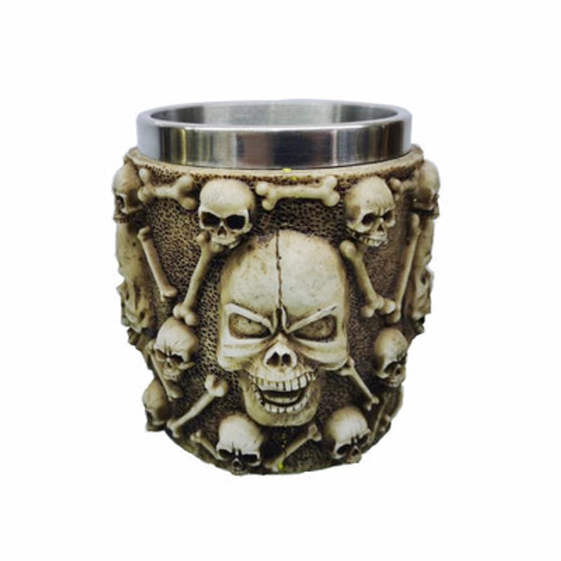 Halloween Casual Retro Skull Stainless Steel Resin Water Bottles 1 Piece