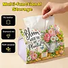 DIY Diamond Art Tissue Box Holder Plant PULeather Diamond Art Desktop Organizer Resin Rhinestone Storage Organizers Gem Art Home Office Decor Craft Gift for Women