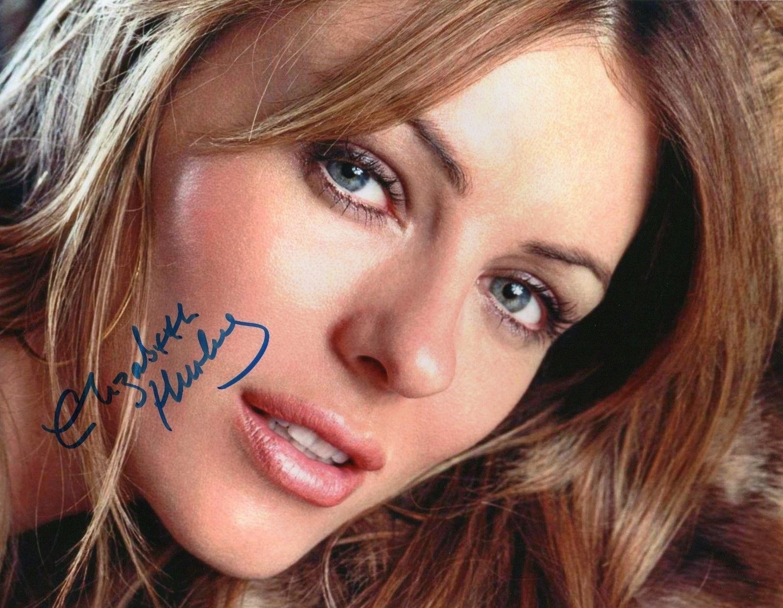 ELIZABETH HURLEY AUTOGRAPHED SIGNED A4 PP POSTER Photo Poster painting PRINT 11