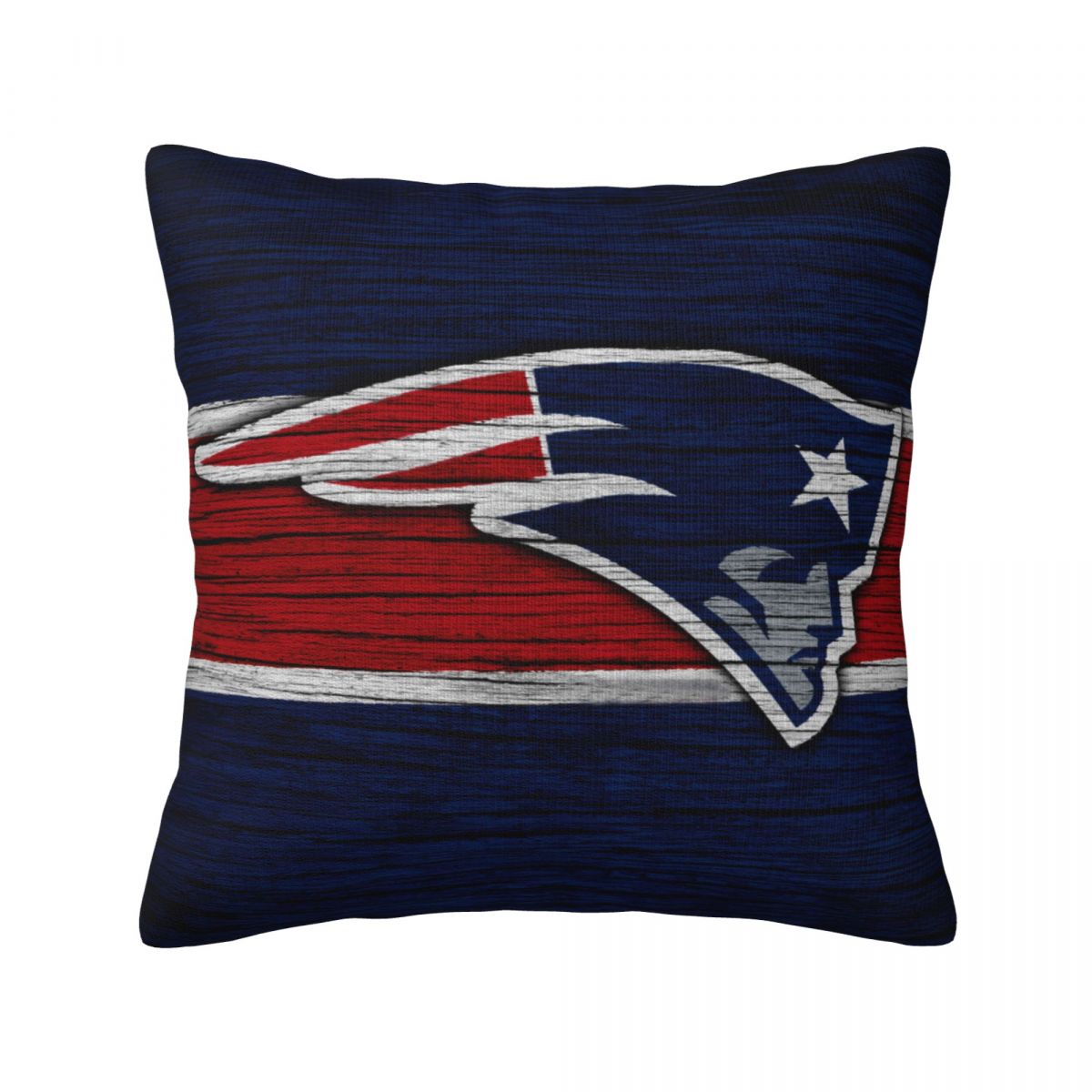 New England Patriots Wooden Texture Short Plush Cushion for Home Decor