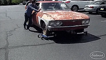 Hydraulic Car Dolly Lets You Move Your Car Around When Jacked Up - Rolling Car Jack Hydraulic Car Dolly Lets You Move Your Car Around When Jacked Up - Rolling Car Jack