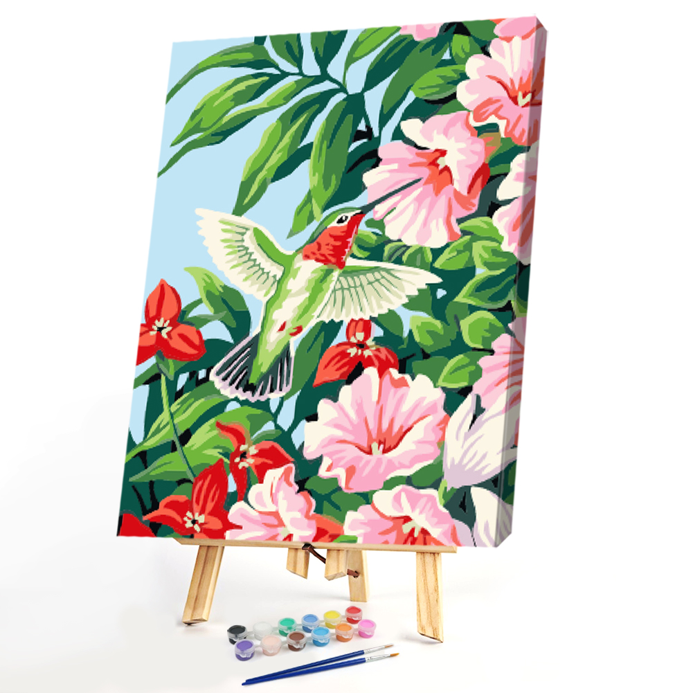 

40x50cm - Paint By Numbers Spring Flower Bird, 501 Original