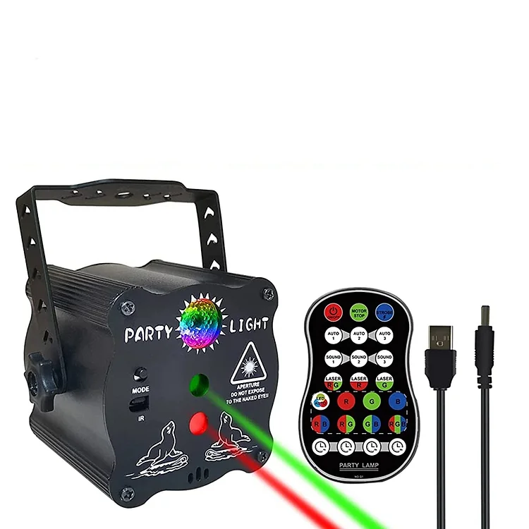 Party Lights Dj Disco Lights Voice Control Light with Remote Control 