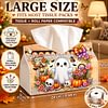 Large Size DIY Cute Ghost Pumpkin Lace Diamond Painting Tissue Box