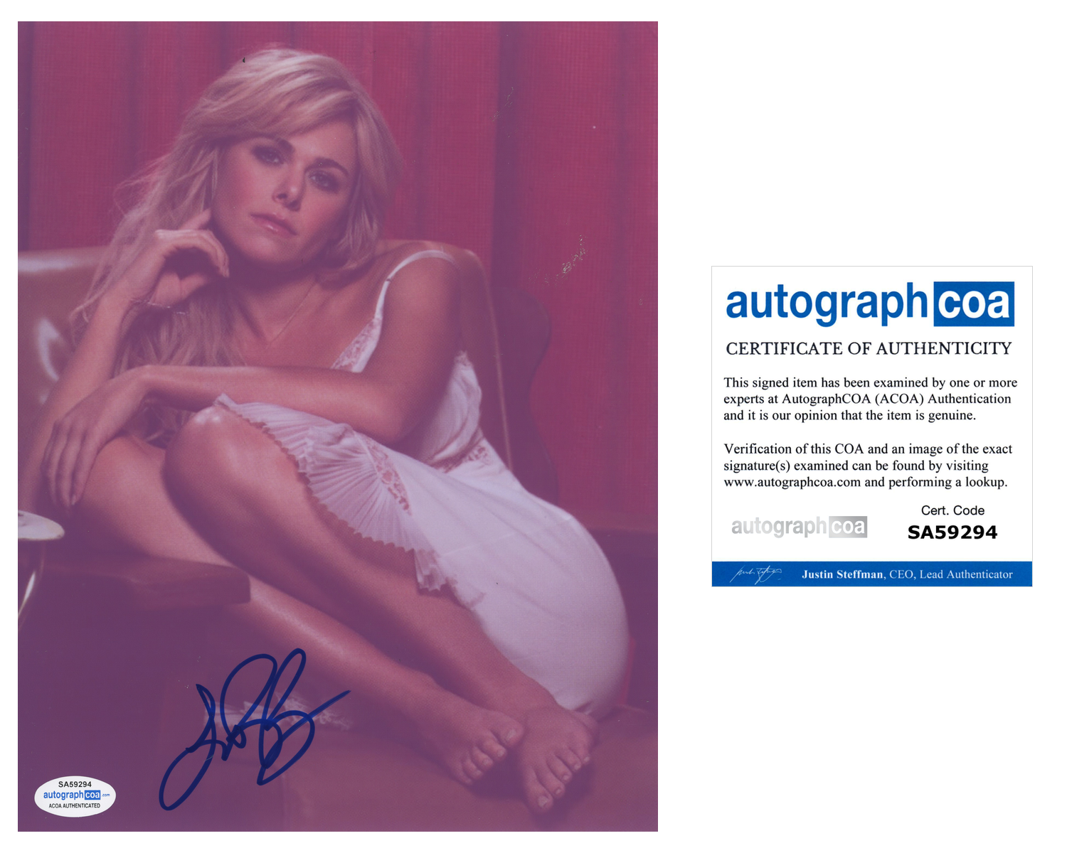 Laura Bell Bundy Signed Autograph 8x10 Photo Poster painting Broadway Actress Hairspray ACOA COA