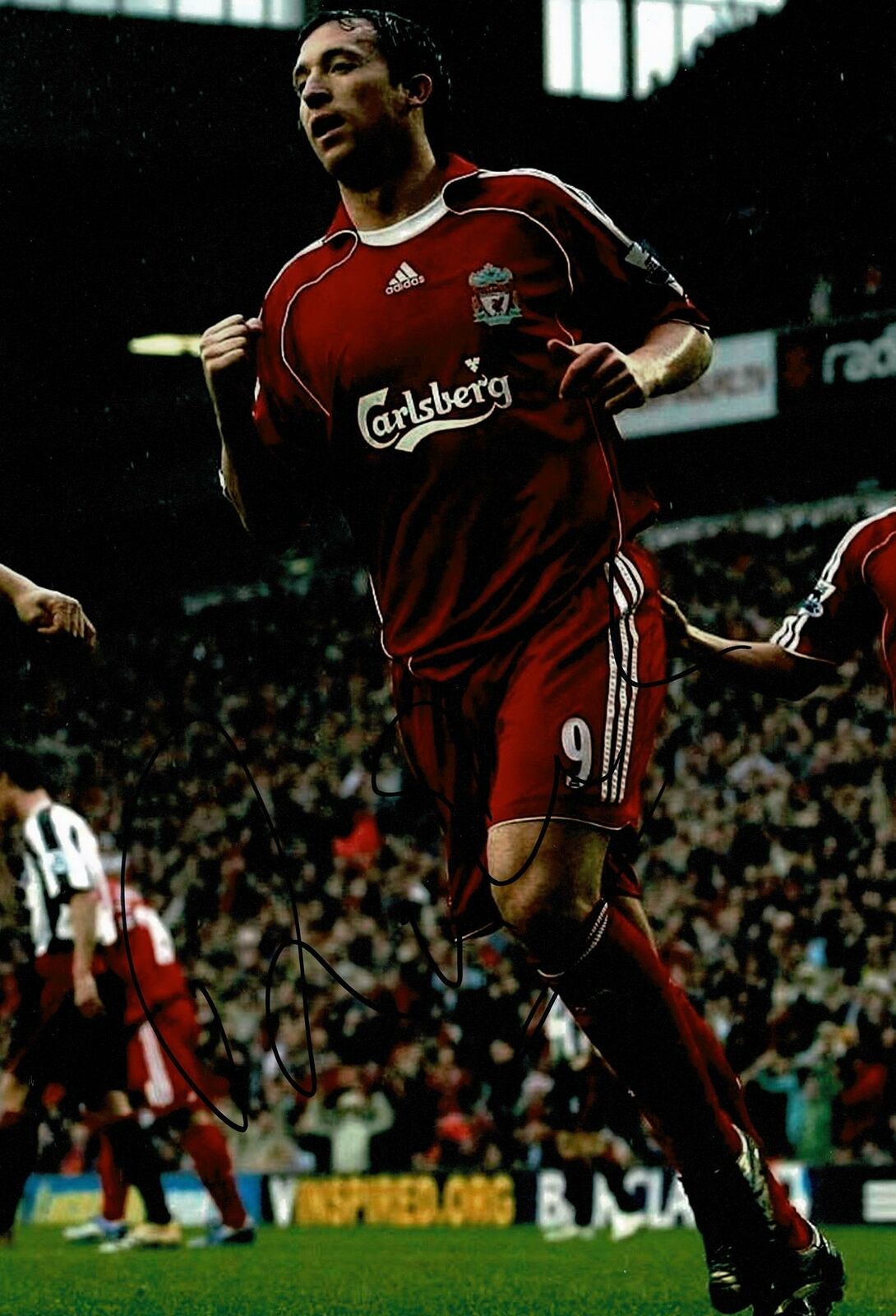 Robbie Fowler SIGNED 12X8 Photo Poster painting GENUINE Liverpool FC SIGNATURE AFTAL COA (1632)