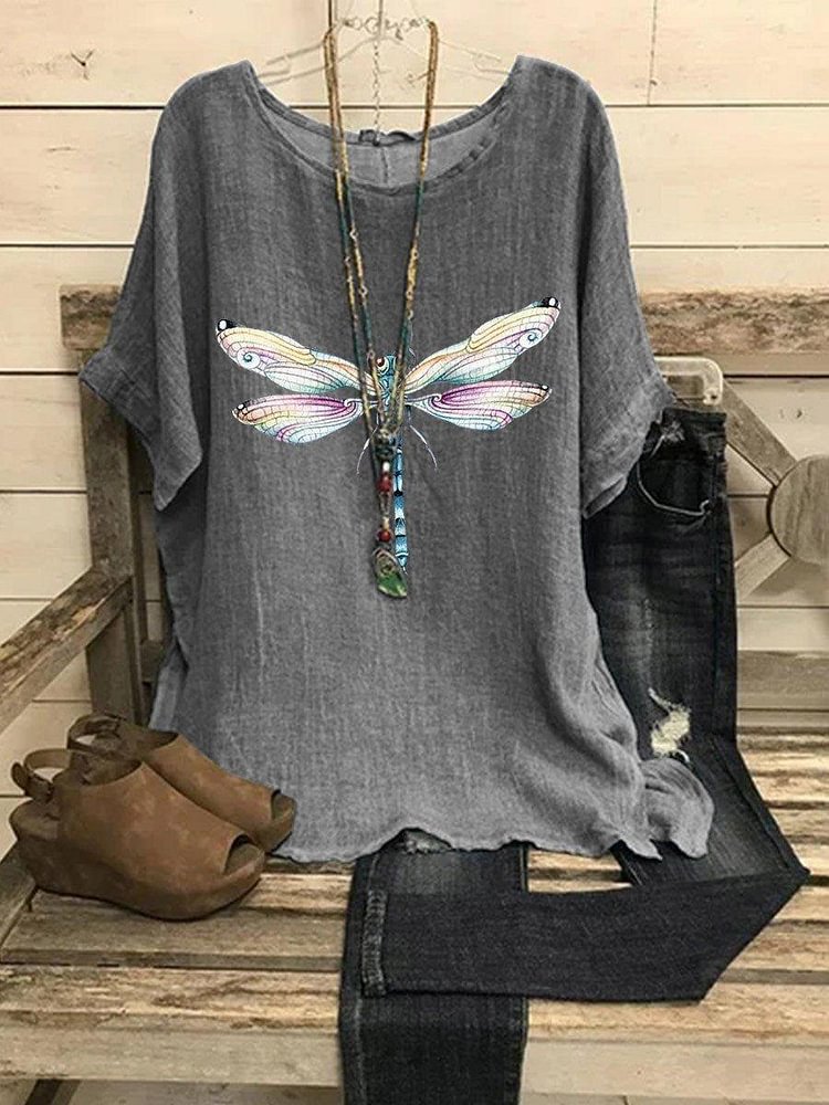 Women's Dragonfly Art Casual Top