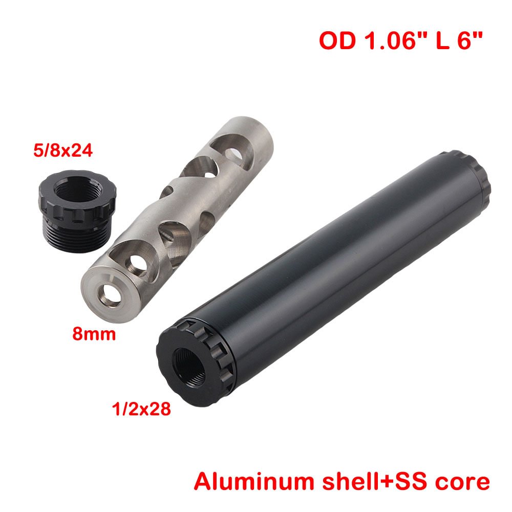OD 1.06 L 6 Aluminum stainless steel single baffle kits For NaPa Car