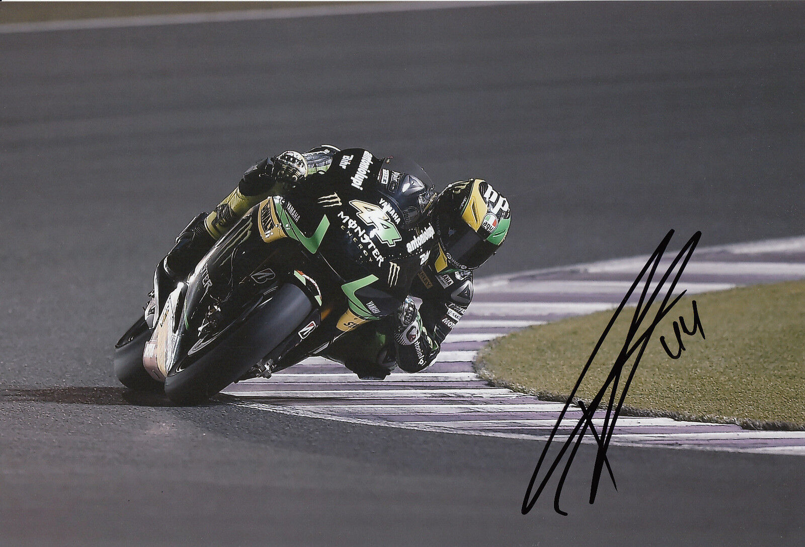 Pol Espargaro Hand Signed Monster Yamaha Tech 3 12x8 Photo Poster painting 2014 MotoGP 2.