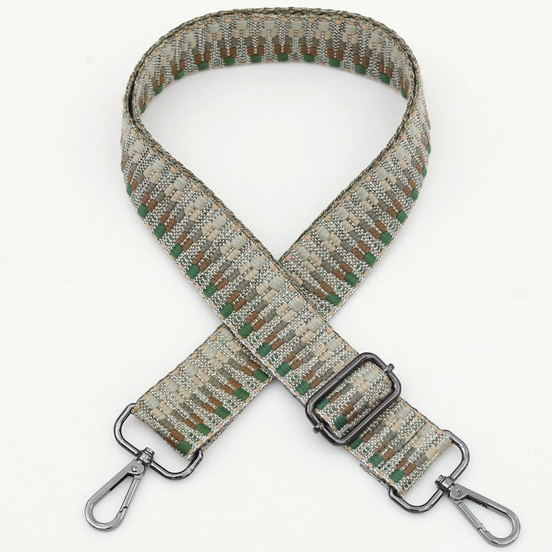 Polyester Cotton Stripe Bag Strap