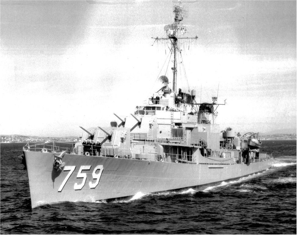 USS LOFBERG 8X10 Photo Poster painting DD-759 NAVY US USA SUMNER CLASS DESTROYER SHIP