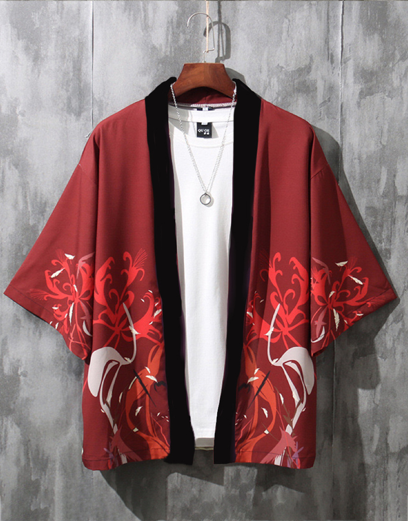 Japanese-style Crane Bushido Robes, Cardigans, Jackets / TECHWEAR CLUB / Techwear
