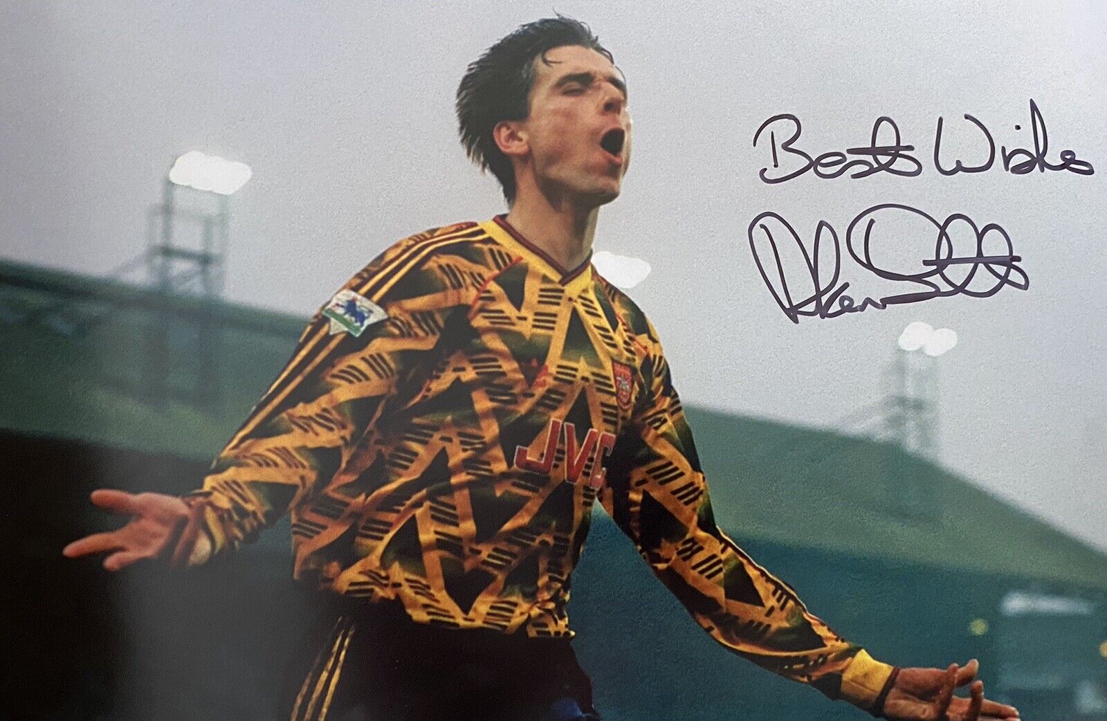 Alan Smith Genuine Hand Signed Arsenal 12x8 Photo Poster painting 3