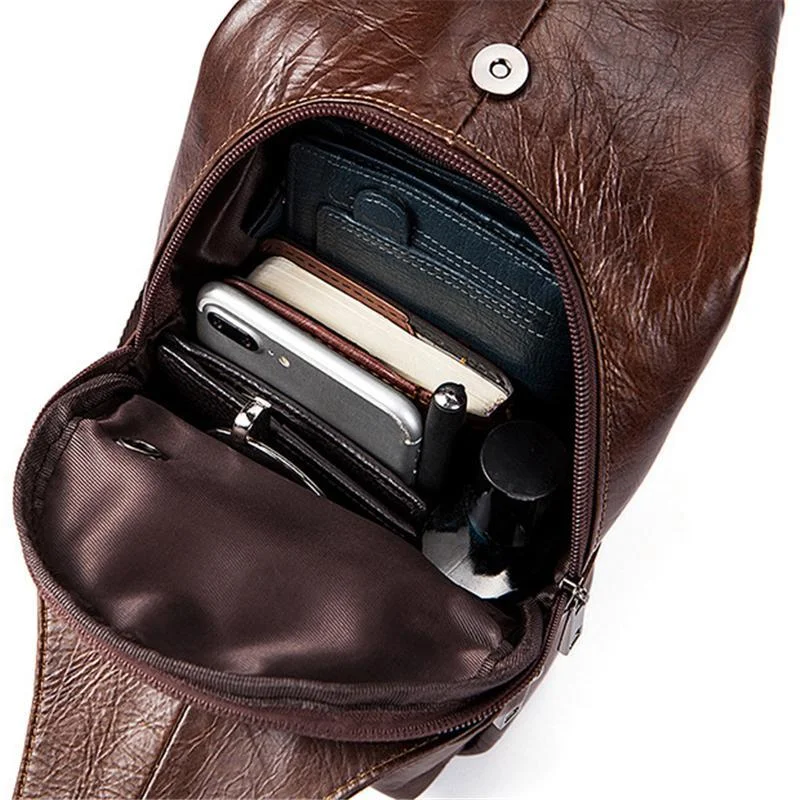 Personality Leather Outdoor Sports Casual Crossbody Bags