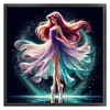 (Stamped/Counted) Ballet Rapunzel Silhouette-11CT Cross Stitch 40*40cm