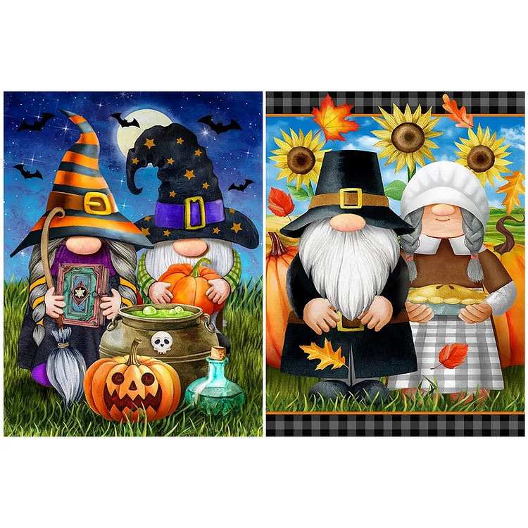 Diamond puzzle Halloween witch diamond mosaic, diamond painting