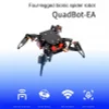 DIY Quadruped Bionic Spider Robot Crawling Robot Set Compact Walking Crawling Twisting Science Building Kit Compatible With Arduino Robot STEM Programming Education Acrylic DIY Assembly(need to be assembled)
