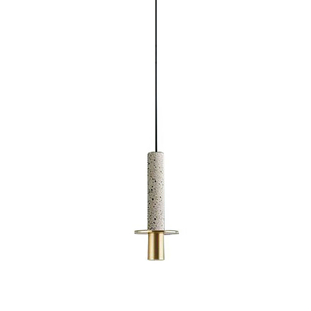 Industrial Minimalist Column Alabaster Pendant Lights