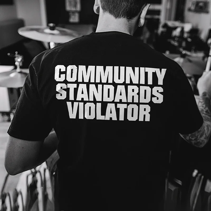 Community Standards Violator Print Men's T-shirt -  UPRANDY