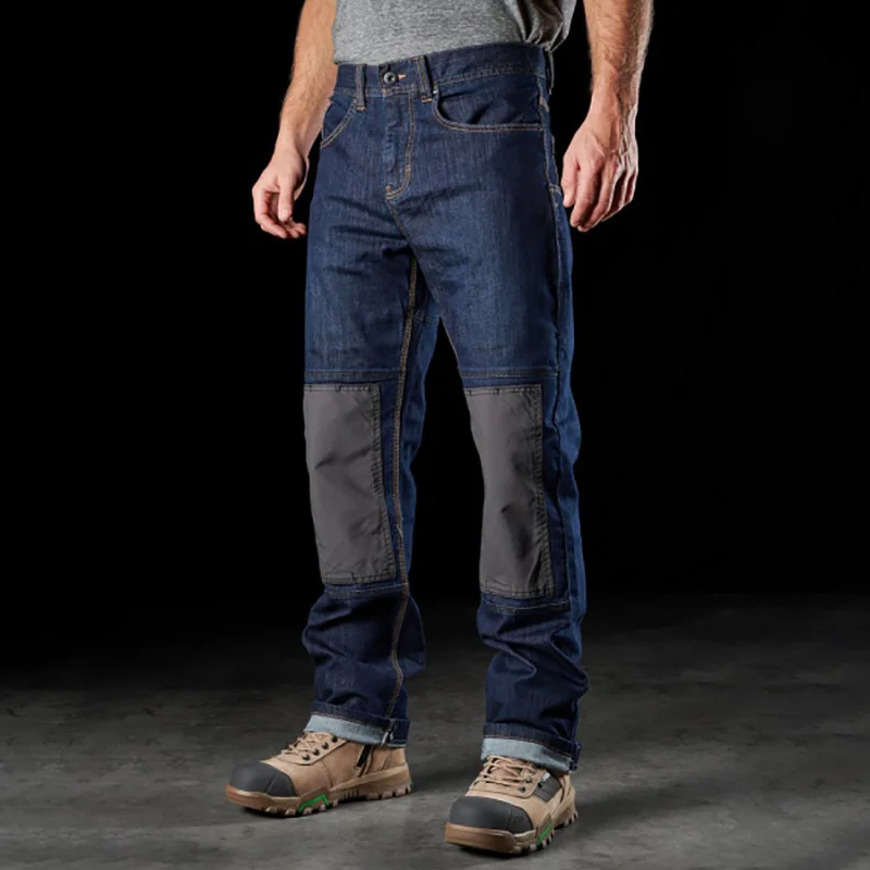 Outdoor Tactical Sports Patchwork Multi-pockets Denim Pants