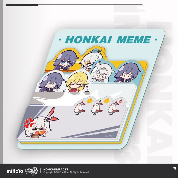 Honkai 3d Post-it Note Set [Original Honkai Official Merchandise]