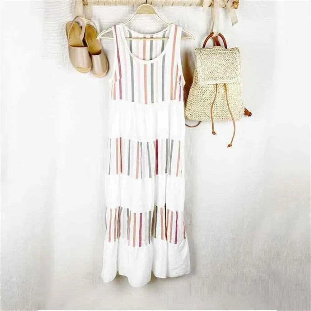 Full of Personality Striped Maxi Dress--vocosishoes