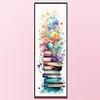 (Big Size) Stack Of Books With Flowers - 11CT Stamped Cross Stitch 30*80cm/11.81*31.5in