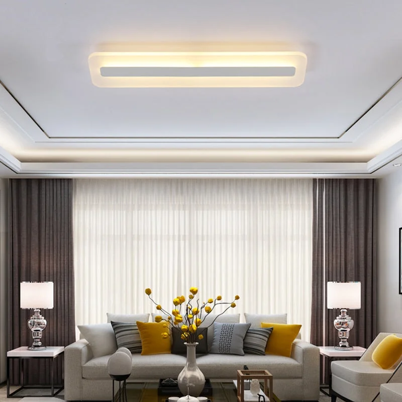 Modern Minimalism High Brightness LED Ceiling Lights Rectangular Bedroom Livingroom Aisl Ceiling Lamp Lighting Lamparas De Techo