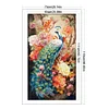 Peacock - Full Embroidery 2 Strands 16CT Stamped Cross Stitch - 73*119CM - Large Size