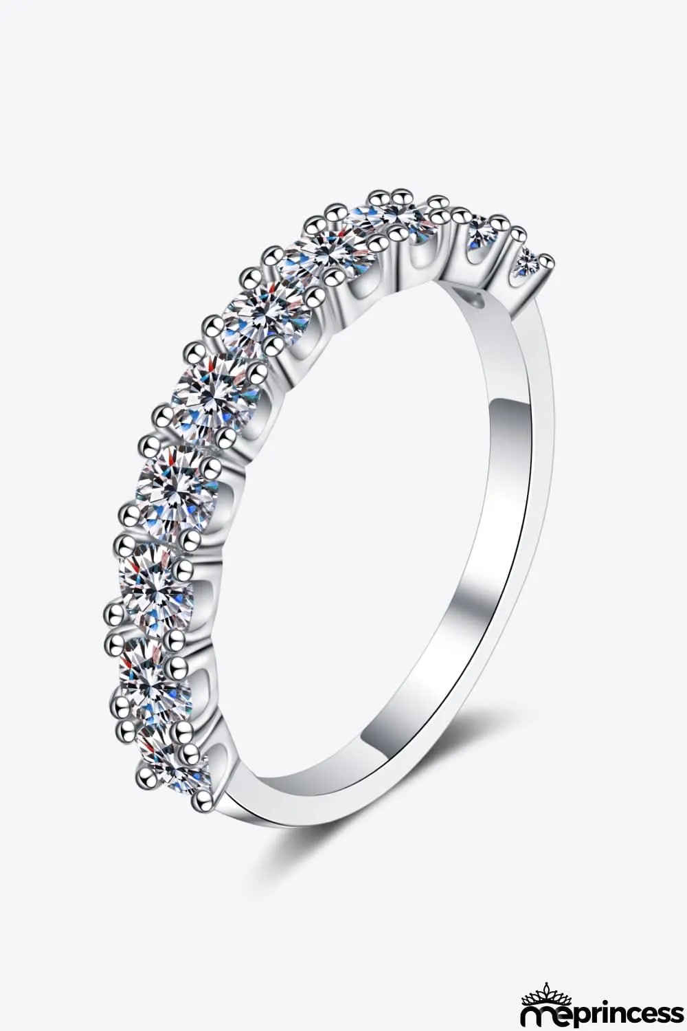 1 Carat Moissanite Half-Eternity Ring